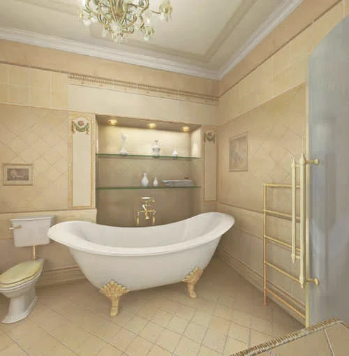 美式古典风格浴室 5款卫浴装修效果图_家居装修效果图