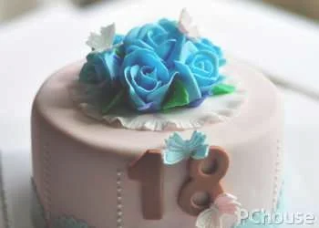 蓝色妖姬翻糖蛋糕的价格_百科_生活