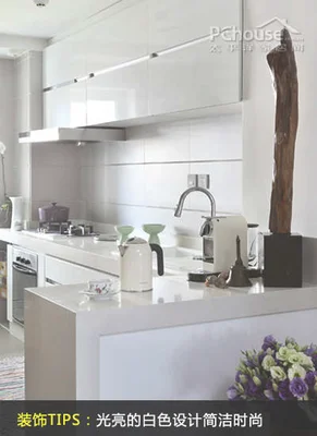 夏日厨房变清爽 12个白色厨房色彩方案_家装案例