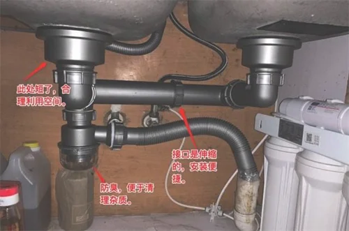 厨房的下水管道怎么安装