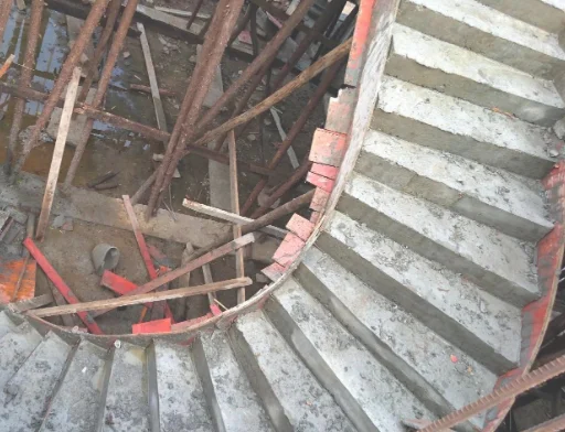 混凝土旋转楼梯怎么做