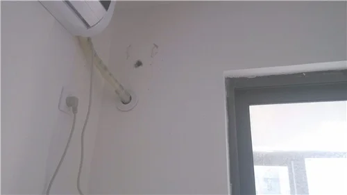 空调孔墙角能否打斜孔
