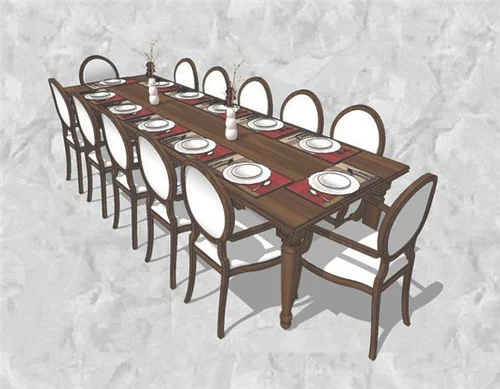 12人餐桌直径是多少
